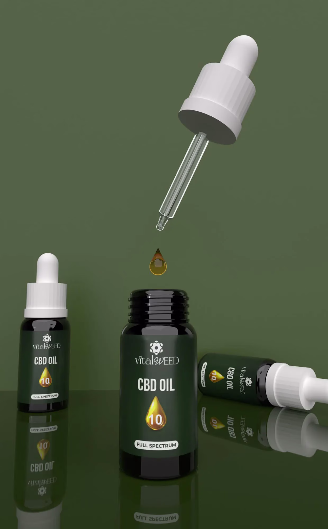 Aceite CBD FULL SPECTRUM 10% - CBD 10% - THC 0.12% - Super Cogollo