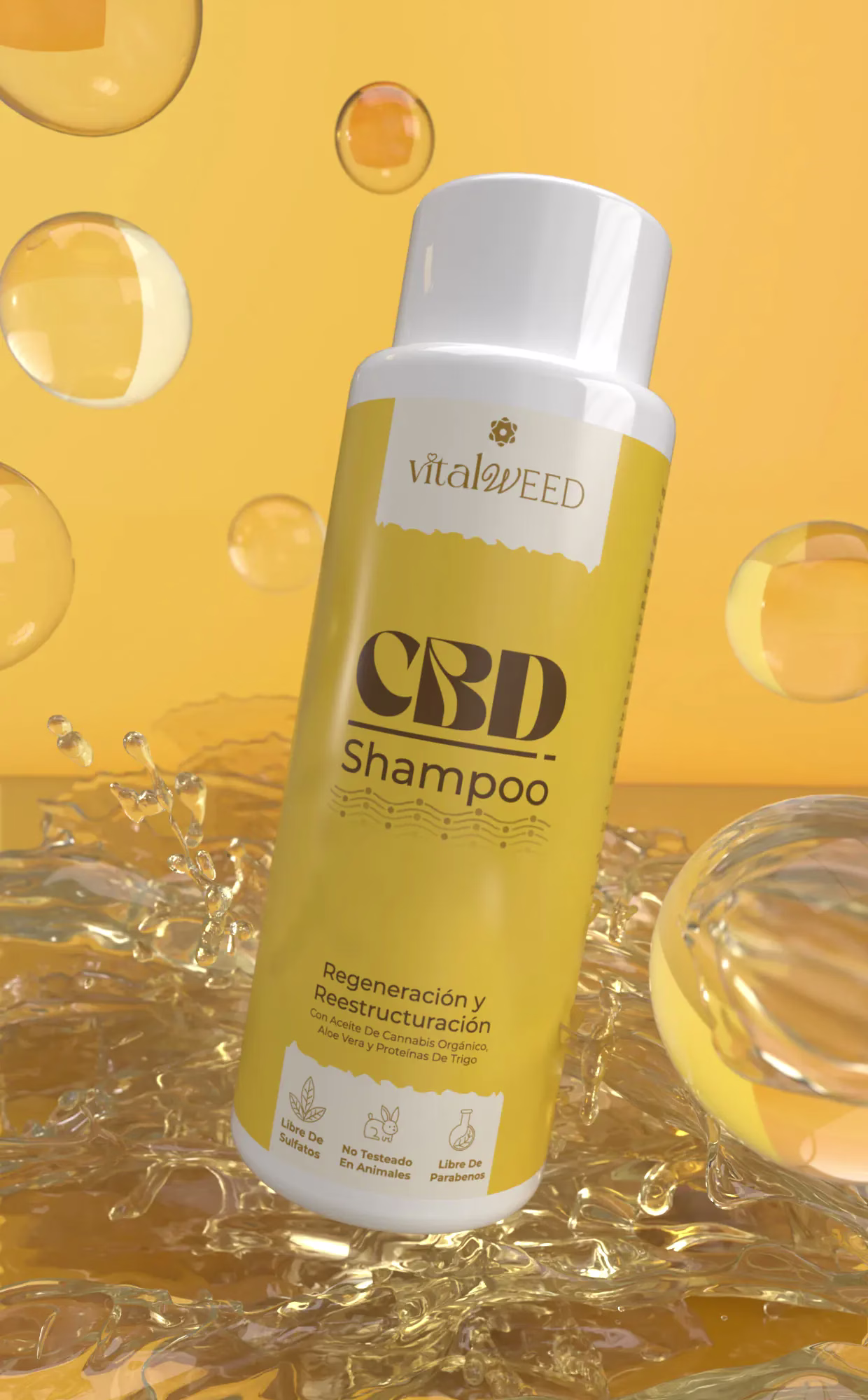 CHAMPÚ REGENERADOR CBD - Super Cogollo