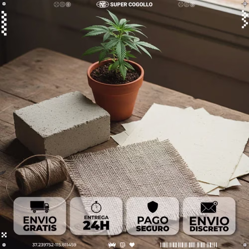Materiales industriales derivados del cáñamo: tela, hempcrete, cordel y papel