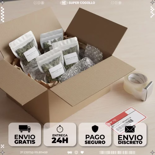 Proceso de embalaje profesional y discreto de productos de cáñamo