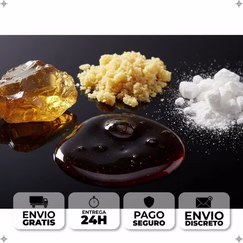 Diferentes tipos de extractos de cáñamo: shatter, crumble, resina y cristales CBD